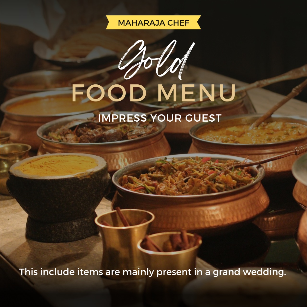 gold package of maharaja chef