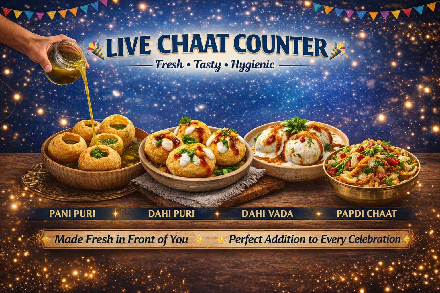 Live Food Counter at Event