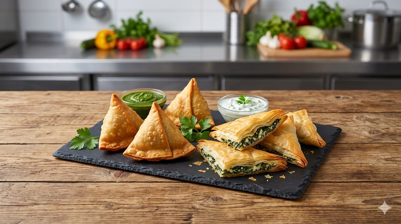 Samosa Spanakopita